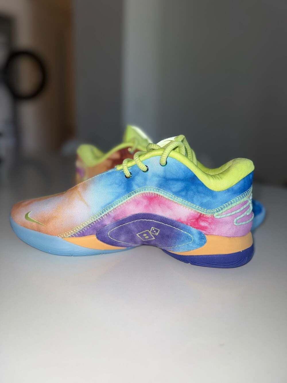 New Nike LeBron 22 'What The Monopoly' Tie-Dye Basketball Shoes - Picture 7 of 10